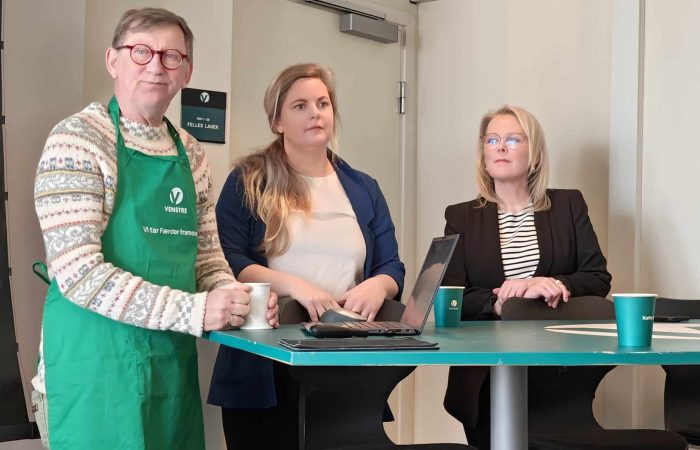 Næringslivskvinner fra Venstre vil på stortinget. Fra  v: Runar Bekkhus (Færder Venstre), Camilla Bilstad Johannessen, 1. kandidat Vestfold Venstre, Lene Cathrine Albertsen, 2. kandidat Vestfold Venstre. Foto: Klaus Jakobsen